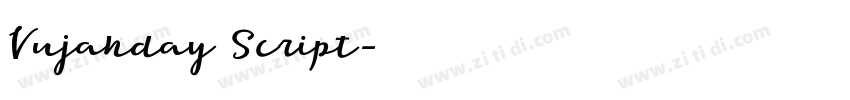 Vujahday Script字体转换